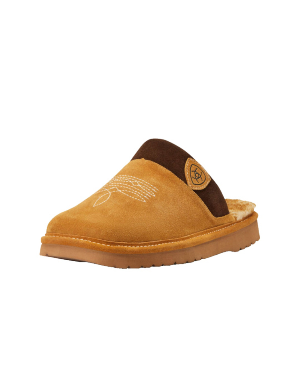 Ariat Men's Silversmith Square Toe Slippers, Size 11, Chestnut